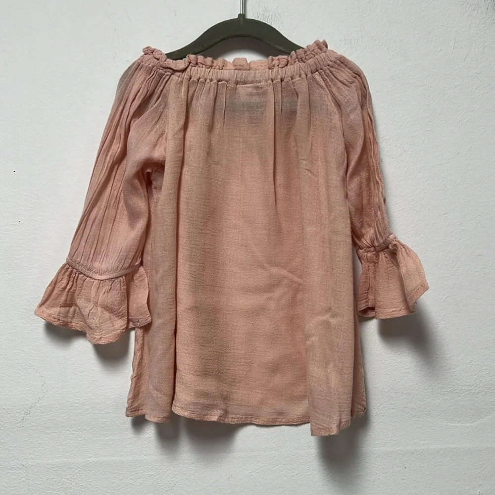 Eberjey Sweet pink gauze top, size 2